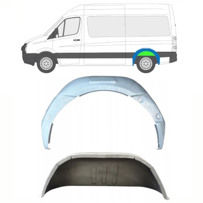 Vnitřní oprava zadního blatníku na Volkswagen Crafter 2005-2017 / Levá / Sada 14322