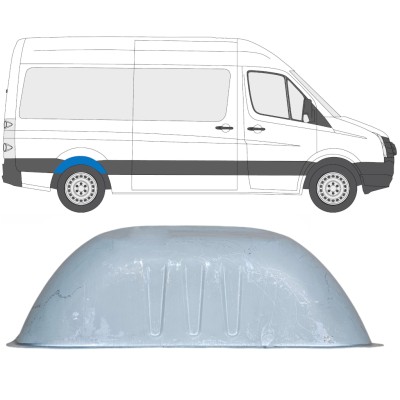 Opravný plech zadního podběhu na Volkswagen Crafter 2005-2017 / Levá = Pravá (symetrická) 13612
