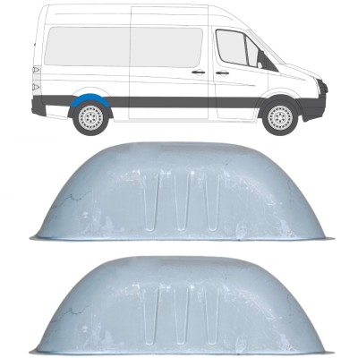 Opravný plech zadního podběhu na Volkswagen Crafter 2005-2017 / Sada 14283