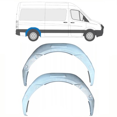 Vnitřní oprava zadního blatníku na Volkswagen Crafter 2005-2017 / Levá+Pravá / Sada 15497