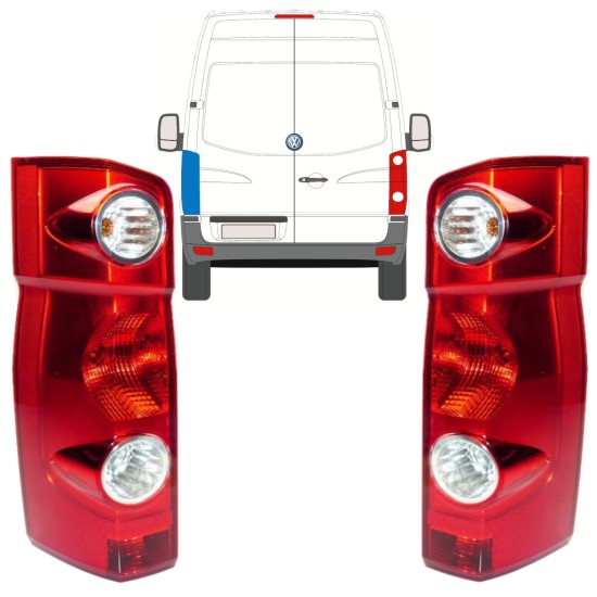 Zadní lampa na Volkswagen Crafter 2005-2017 / Levá+Pravá / Sada 15574