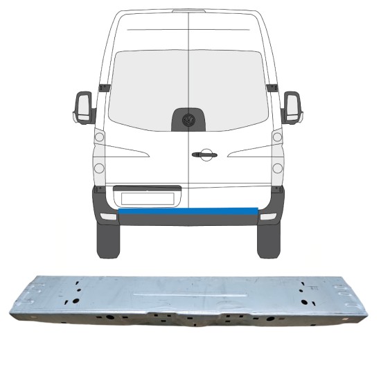 Opravný panel zadní na Volkswagen Crafter 2005-2017 14239