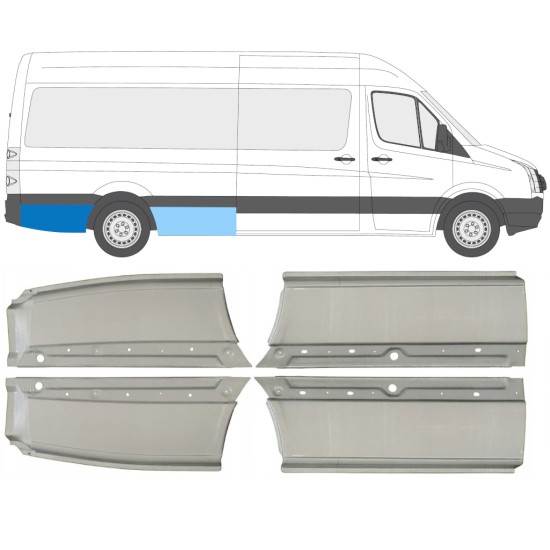 Lem zadního blatníku na Volkswagen Crafter 2005-2017 / Sada 14486