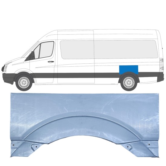 Lem zadního blatníku na Volkswagen Crafter 2005-2017 / Levá 13441