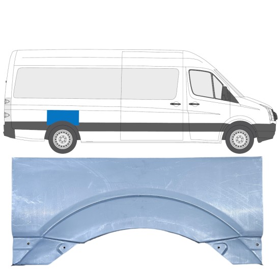 Lem zadního blatníku na Volkswagen Crafter 2005-2017 / Pravá 13440