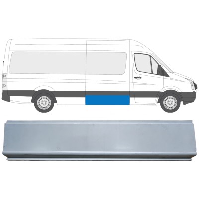 Opravný plech boční stěny na Volkswagen Crafter 2005-2017 / Levá = Pravá (symetrická) 13972