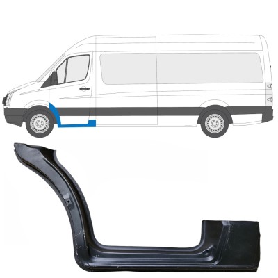 Opravný plech prahu předních dveří na Volkswagen Crafter 2005-2017 / Levá 13449