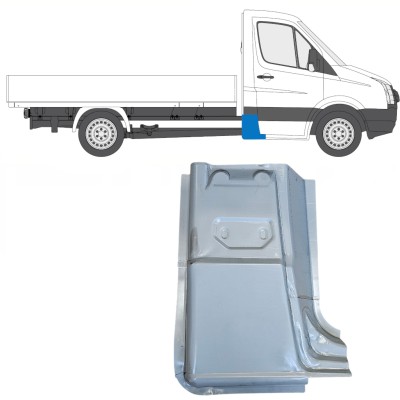 Opravný plech zadního rohu na Volkswagen Crafter 2005-2017 / Pravá 15502