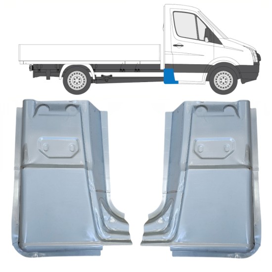 Opravný plech zadního rohu na Volkswagen Crafter 2005-2017 / Levá+Pravá / Sada 15504