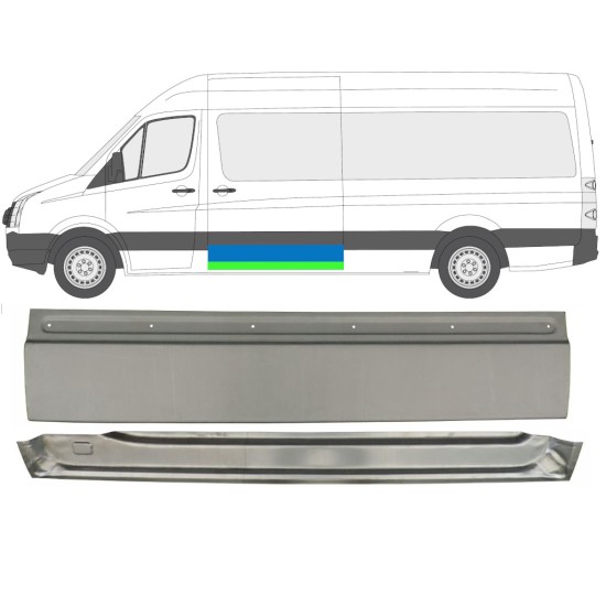 Opravný plech posuvných dveří na Volkswagen Crafter 2005-2017 / Levá / Sada 14198