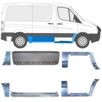 Opravný plech sada na Volkswagen Crafter 2005-2017 / Levá+Pravá / 15594