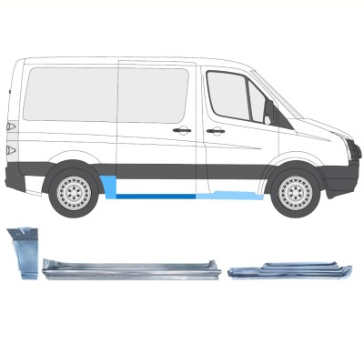 Opravný plech sada na Volkswagen Crafter 2005-2017 / Pravá / 15604