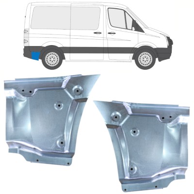 Lem zadního blatníku na Volkswagen Crafter 2005-2017 / Levá+Pravá / Sada 15523
