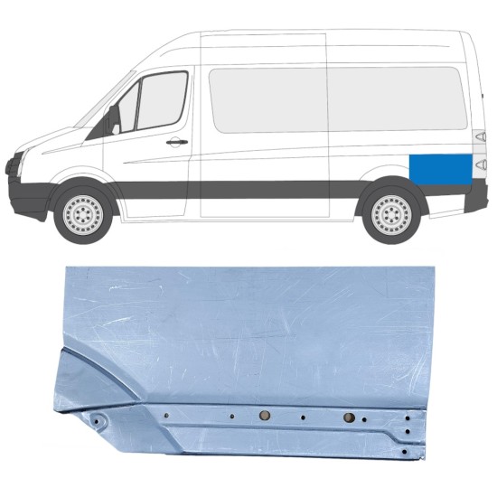 Lem zadního blatníku na Volkswagen Crafter 2005-2017 / Levá 14202