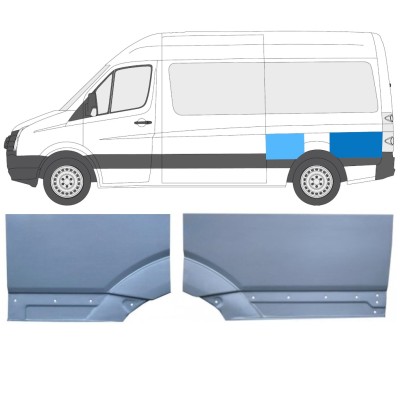 Lem zadního blatníku na Volkswagen Crafter 2005-2017 / Levá / Sada 15517