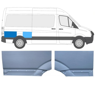 Lem zadního blatníku na Volkswagen Crafter 2005-2017 / Pravá / Sada 15522