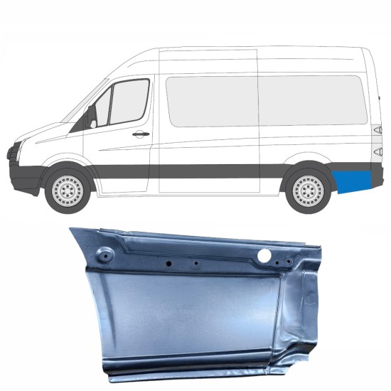Lem zadního blatníku na Volkswagen Crafter 2005-2017 / Levá 13447