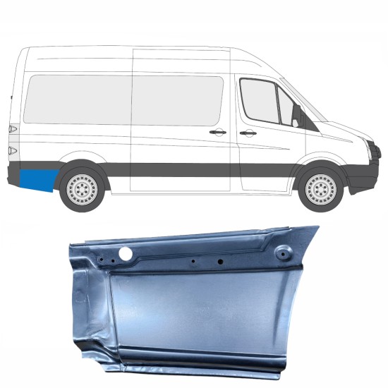 Lem zadního blatníku na Volkswagen Crafter 2005-2017 / Pravá 13443