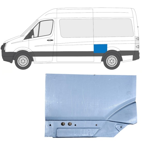 Lem zadního blatníku na Volkswagen Crafter 2005-2017 / Levá 14200