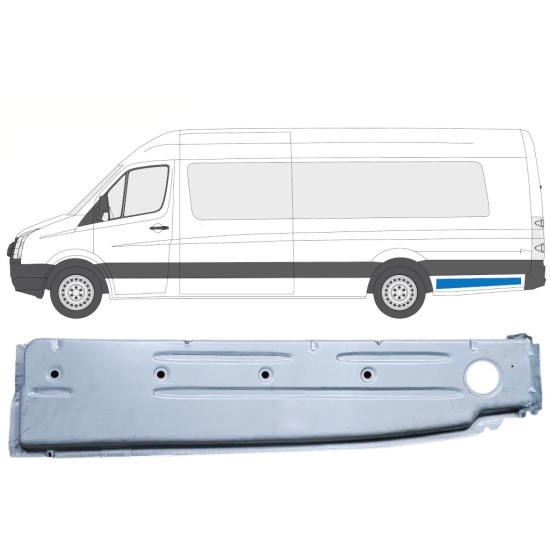 Vnitřní opravný plech zadního blatníku na Volkswagen Crafter 2005-2017 / Levá 14376