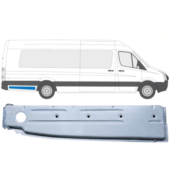 Vnitřní opravný plech zadního blatníku na Volkswagen Crafter 2005-2017 / Pravá 14375