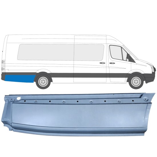 Lem zadního blatníku na Volkswagen Crafter 2005-2017 / Pravá 13512