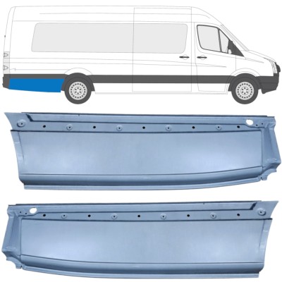 Lem zadního blatníku na Volkswagen Crafter 2005-2017 / Levá+Pravá / Sada 14359