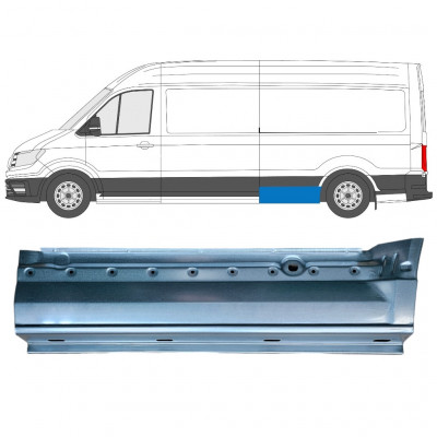 Lem zadního blatníku na Volkswagen Crafter / MAN THE 2017- / LWB / Levá 11599