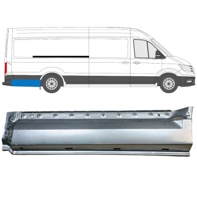 Lem zadního blatníku na Volkswagen Crafter / MAN THE 2017- / XLWB / Pravá 11595