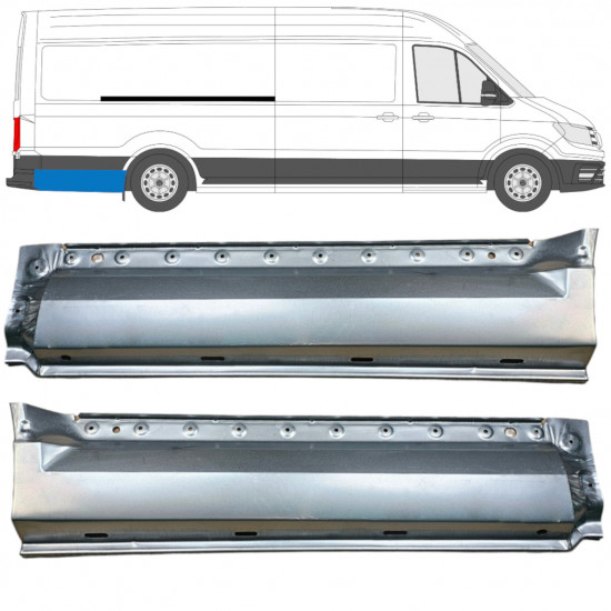 Lem zadního blatníku na Volkswagen Crafter / MAN THE 2017- / XLWB / Sada 11597