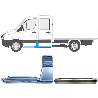 Opravný plech sada na Volkswagen Crafter 2005-2017 / Levá / 15535