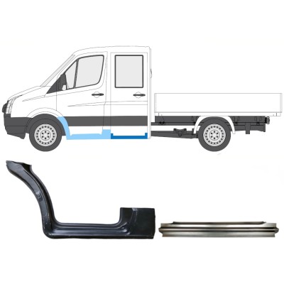 Opravný plech sada na Volkswagen Crafter 2005-2017 / Levá / 15539