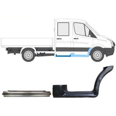 Opravný plech sada na Volkswagen Crafter 2005-2017 / Pravá / 15538