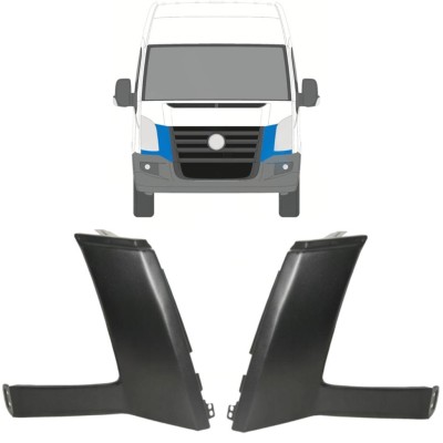 Lišta pod světlometem na Volkswagen Crafter 2005-2011 / Levá+Pravá / Sada 16856
