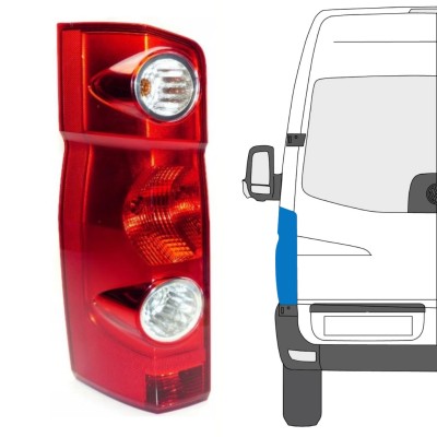 Zadní lampa na Volkswagen Crafter 2005-2017 / Levá 15573