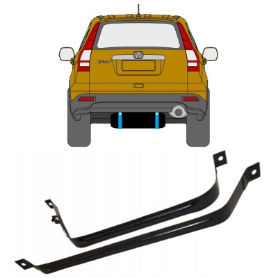 Objímky palivové nádrže na Honda CR-V 2006-2011 15018