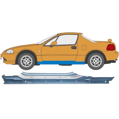 Kompletní práh na Honda Civic Del Sol 1992-1998 / Levá 6184