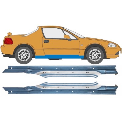 Kompletní práh na Honda Civic Del Sol 1992-1998 / Levá+Pravá / Sada 10537