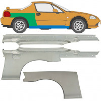 Opravný plech prahu + zadního blatníku na Honda Civic CRX Del Sol 1992-1998 / Sada 9519