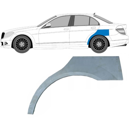 Lem zadního blatníku na Mercedes C-Class W204 2007-2014 / Levá 5356