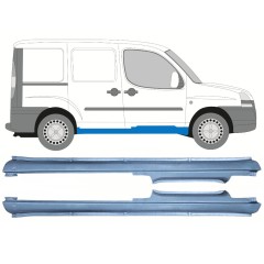 Kompletní práh na Fiat Doblo 2001-2010 / Levá+Pravá / Sada 11465