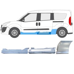 Opravný plech sada na Fiat Doblo 2010-2022 / Levá / 15001