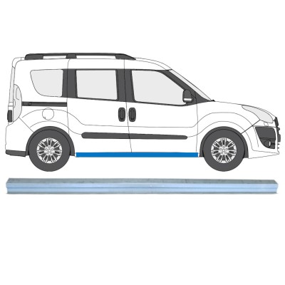 Opravný plech prahu na Fiat Doblo 2010-2022 / Levá = Pravá (symetrická) 15357