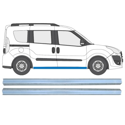 Opravný plech prahu na Fiat Doblo 2010-2022 / Levá+Pravá / Sada 15361
