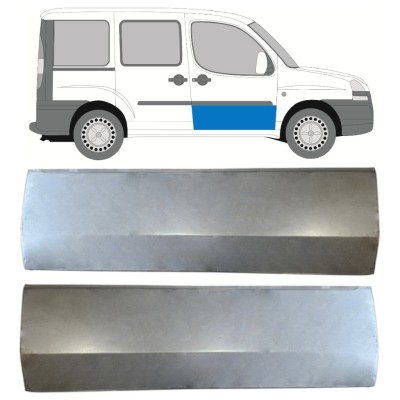 Opravný plech předních dveří na Fiat Doblo 2001-2010 / Levá+Pravá / Sada 14620