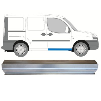 Opravný plech prahu předních dveří na Fiat Doblo 2001-2010 / Levá = Pravá (symetrická) 14621