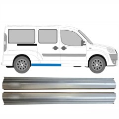 Opravný plech zadního prahu na Fiat Doblo 2001-2010 / Levá+Pravá / Sada 14624