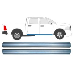 Opravný plech spodní části prahu na Dodge RAM 2008-2013 / Levá = Pravá (symetrická) / Sada 12792
