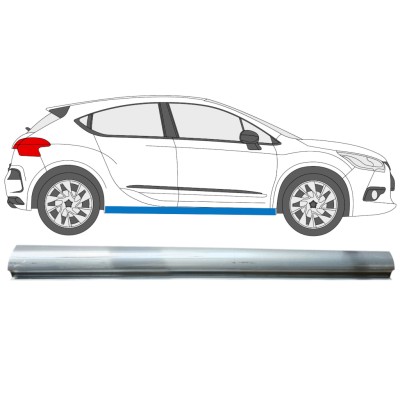 Opravný plech spodní části prahu na Citroen DS4 2011-2015 / Pravá 15014