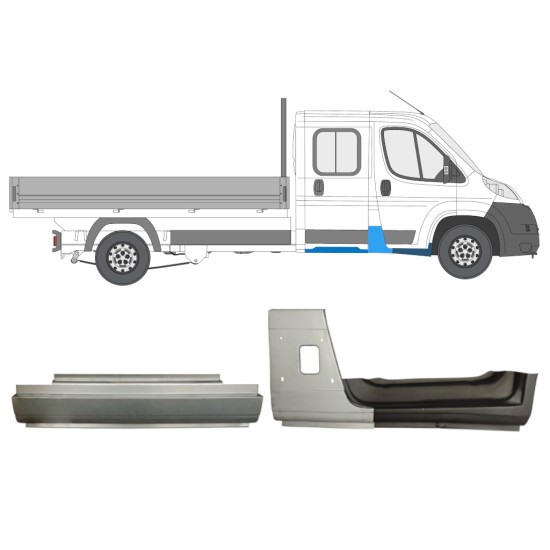 Opravný plech sada na Fiat Ducato 2006-2014 / Pravá / 14800 Opravný plech sada na Fiat Ducato 2006-2014 / Pravá / 14800